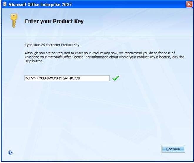 Microsoft Office 2007 Product Key Crack